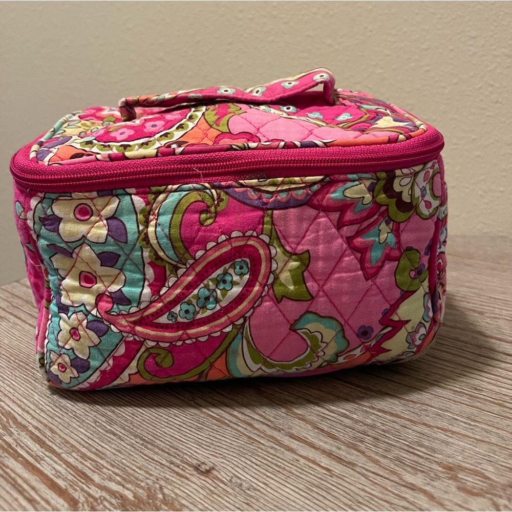 Vera Bradley Pink Swirl Paisley Make-up Bag